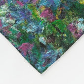 Couverture Polaire Iris Jardin Monet Giverny fleurs (Coin)
