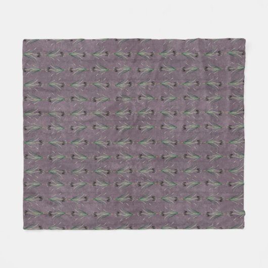 Couverture Polaire Iris noir sur une tapisserie d'époque (Devant (Horizontal))