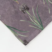 Couverture Polaire Iris noir sur une tapisserie d'époque (Coin)