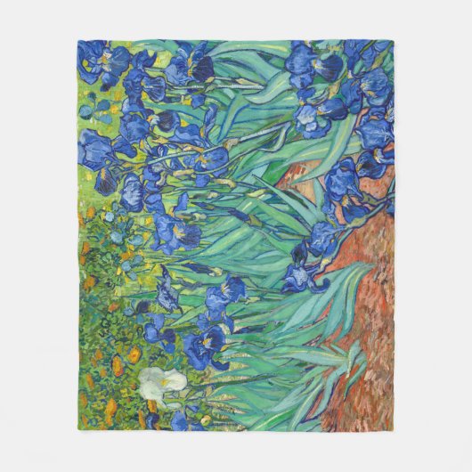 Couverture Polaire Iris par Van Gogh (Devant)