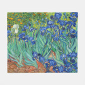 Couverture Polaire Iris par Van Gogh (Devant (Horizontal))