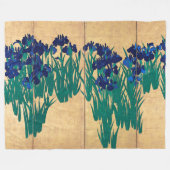 Couverture Polaire Irises Japonais, Ogata Kōrin (Devant (Horizontal))