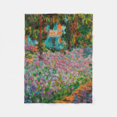 Couverture Polaire Irises Monet Garden Fleurs Giverny (Devant)