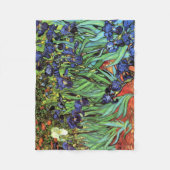 Couverture Polaire Irises par Van Gogh Art (Devant)