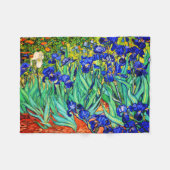 Couverture Polaire Irises par Vincent Van Gogh (Devant (Horizontal))