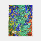 Couverture Polaire Irises par Vincent Van Gogh (Devant)