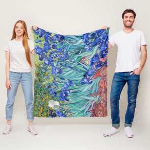 Couverture Polaire Irises Vincent van Gogh