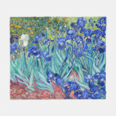 Couverture Polaire Irises Vincent van Gogh (Devant (Horizontal))