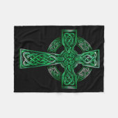 Couverture Polaire Irish Celtic Cross Knot Christian Holy Trinity Sco (Devant (Horizontal))