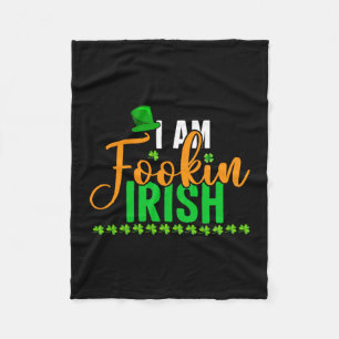 Couverture Polaire Irish I Am Fookin Irish