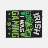 Couverture Polaire Irish I Was Gaming Funny Happy St Patrick's Day Vi (Devant (Horizontal))