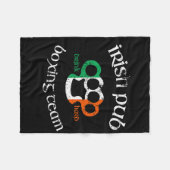 Couverture Polaire Irish Pub Boire Hard Boxe Team Distressed Tee Gi (Devant (Horizontal))