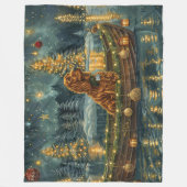 Couverture Polaire Irish Red Setter Christmas Festive Voyage (Devant)