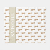 Couverture Polaire Irish Setter personnalisé  (Devant (Horizontal))