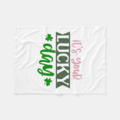 Couverture Polaire Irlandais C'Est Ton Jour De Chance (Devant (Horizontal))