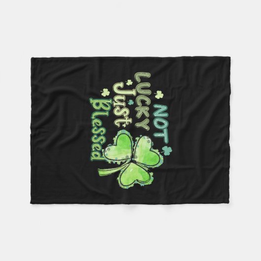 Couverture Polaire Irlandais Pas Lucky Juste Béni (Devant (Horizontal))