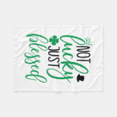 Couverture Polaire Irlandais Pas Lucky Juste Béni (Devant (Horizontal))