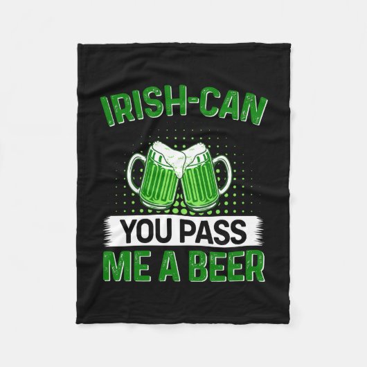 Couverture Polaire Irlandais Peux-Tu Me Passer Une Bière ? (Devant)