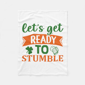 Couverture Polaire Irlandais Préparons-Nous À Tomber