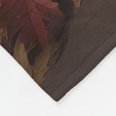 Couverture Polaire Irlandais Red Setter Chiot Automne Citrouille de p (Coin)