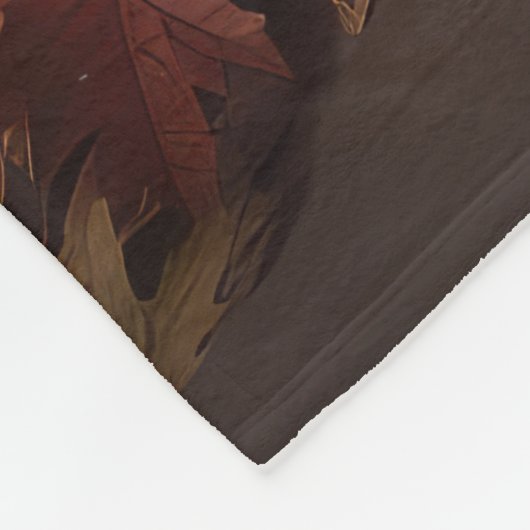 Couverture Polaire Irlandais Red Setter Chiot Automne Citrouille de p (Coin)