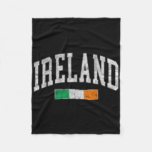 Couverture Polaire Irlande vintage Drapeau Irlandais Rétro Throwback
