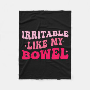 Couverture Polaire Irritable comme mon intestin IBS Mèmes drôles 