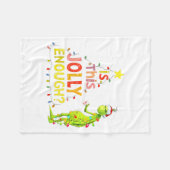 Couverture Polaire Is This Jolly Enough Green Funny Merry Christmas T (Devant (Horizontal))