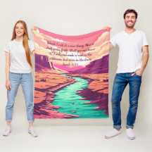 Isaac 43:19 Plaid de laine rivière désert
