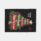 Couverture Polaire Isaiah 9_6 And He Will Be Called Jesus Xmas Tree C (Devant (Horizontal))