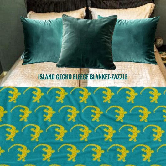 Couverture Polaire Island Gecko Fleece Blanket