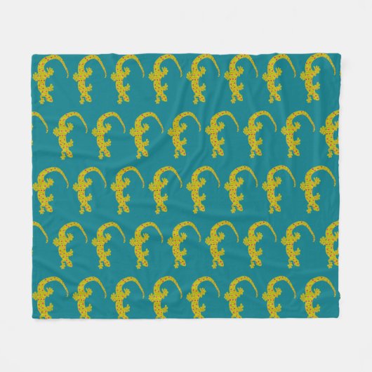 Couverture Polaire Island Gecko Fleece Blanket (Devant (Horizontal))