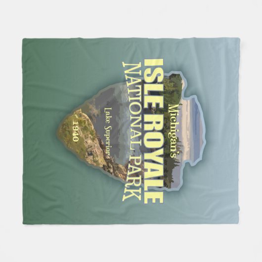 Couverture Polaire Isle Royale (pointe de flèche) (Devant (Horizontal))