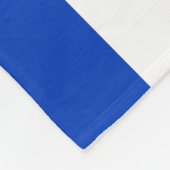 Couverture Polaire Israël drapeau bleu et blanc moderne patriotique (Coin)