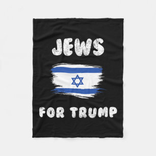 Couverture Polaire Israël Drapeau Les Juifs Pour Trump
