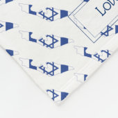 Couverture Polaire ISRAËL LES COUVRES D'AMOUR Écriture chrétienne Mes (Coin)