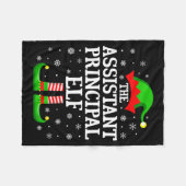 Couverture Polaire Istant Principal Elf Funny Christmas Family Matchi (Devant (Horizontal))