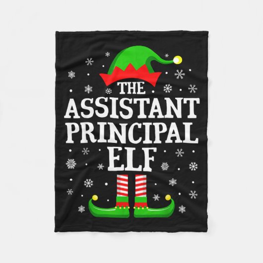 Couverture Polaire Istant Principal Elf Funny Christmas Family Matchi (Devant)