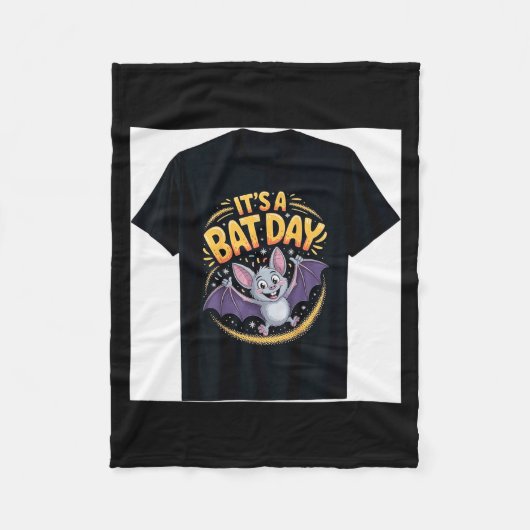 Couverture Polaire It’s A Bat Day Funny Cute Nocturnal Animal Humor G (Devant)