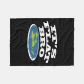 Couverture Polaire It S Flat Bro Funny Earth Conspiracy Theory Earthe (Devant (Horizontal))
