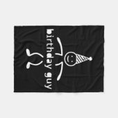 Couverture Polaire It S My Birthday Party Smile Face Stick Funny Birt (Devant (Horizontal))