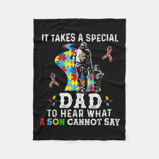 Couverture Polaire It Takes A Special Dad To Hear What A Son Cannot S (Devant)