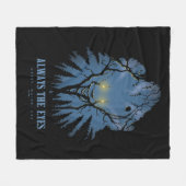 Couverture Polaire IT Toujours Les Yeux Arbres Paréidoliques Tops (Devant (Horizontal))