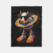 Couverture Polaire Italian Brainrot Meme La Vaca Saturno Saturnita Wa (Devant)