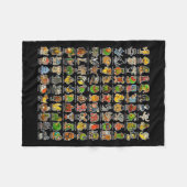 Couverture Polaire Italien-brainrot Gen Z Drôle Mème 90 Brainrot Char (Devant (Horizontal))