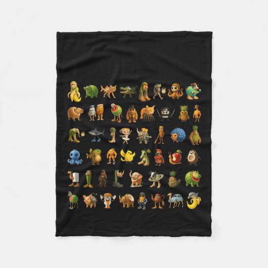 Couverture Polaire Italien Brainrot Gen-z Mème Drôle Cerveau Rot Chri (Devant)