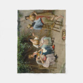 Couverture Polaire Italienne Seamstress Femmes et un garçon Profitant (Devant)