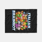 Couverture Polaire Italy Italian Brainrot Funny Meme Characters Trend (Devant (Horizontal))