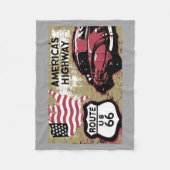 Couverture Polaire Itinéraire vintage 66 (Devant)