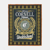 Couverture Polaire It's A Cornell Thing You Couldn't Understand (Devant)